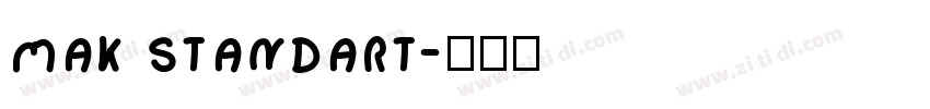 mak standart字体转换